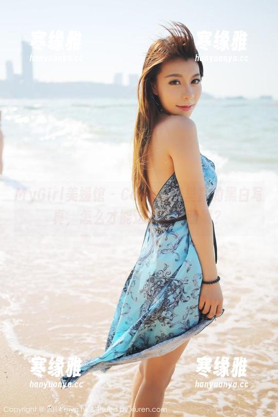 MyGirl美媛馆 - Carina绮里嘉的黑白写真，怎么才能这么反差萌呢？