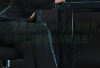 丽柜 – 一张高清的Amily礼服图片，怎么好像能闻到那布料的触感？